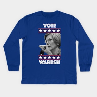 Vote Elizabeth Warren Kids Long Sleeve T-Shirt